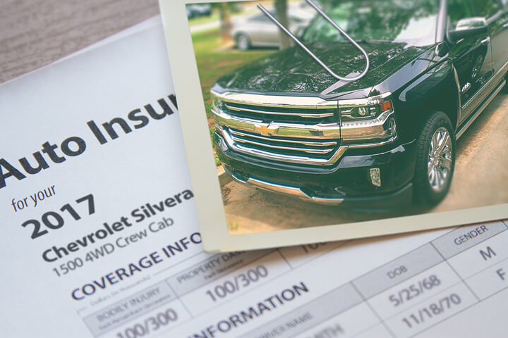 Chevy Silverado insurance policy