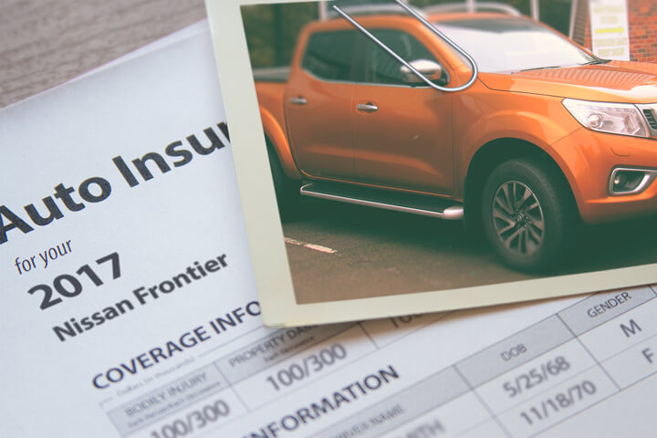 Nissan Frontier insurance policy