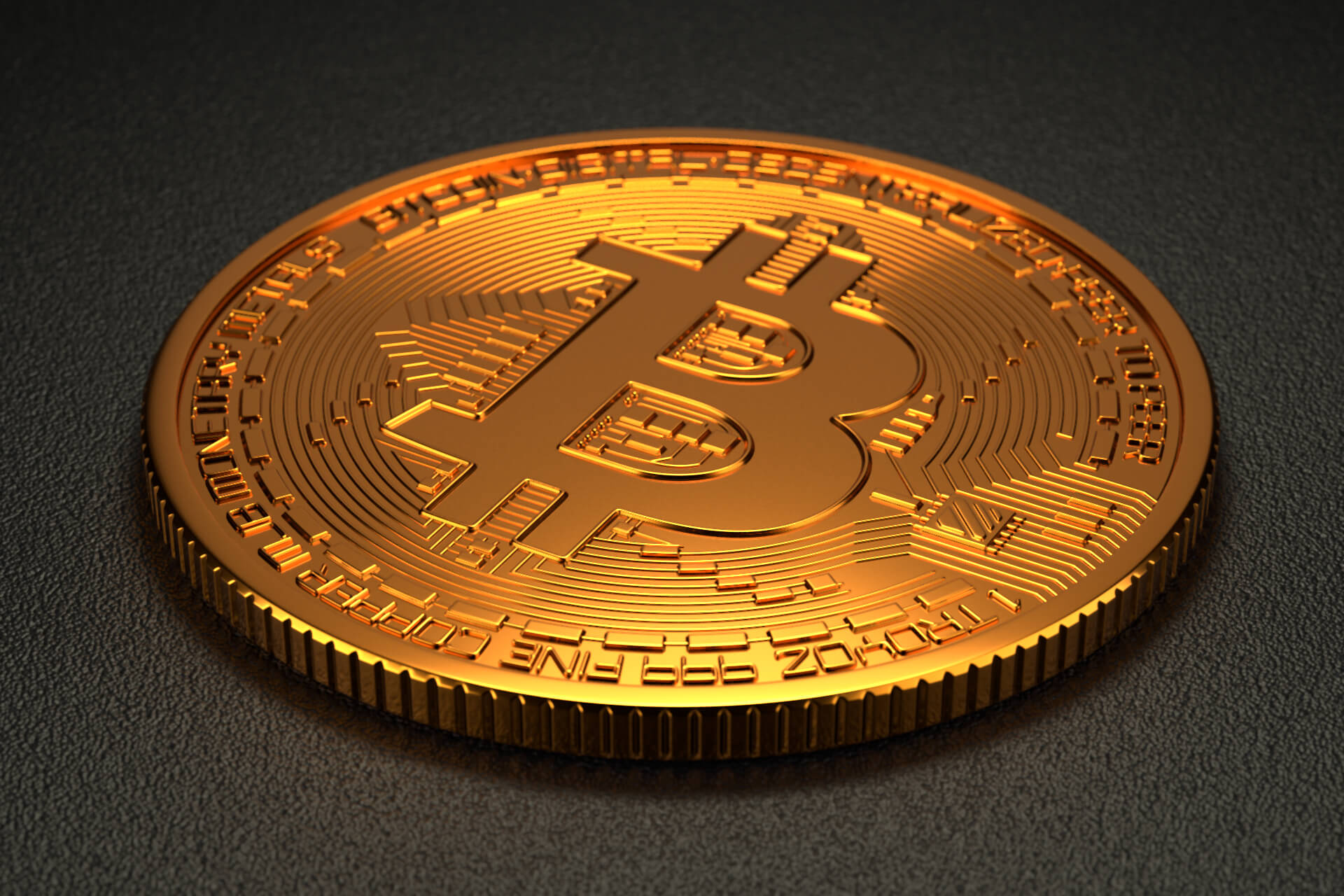 Bitcoin isolated on black free image download