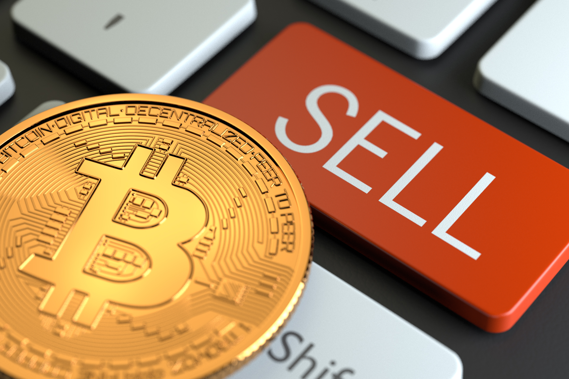 Sell bitcoin keyboard concept free image download