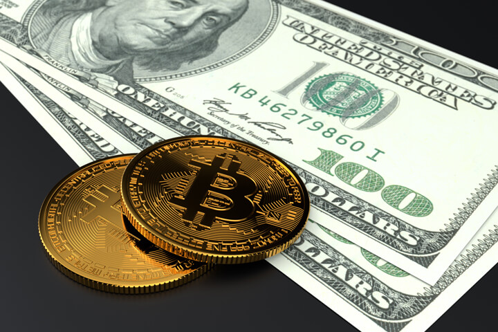 Two Bitcoins on U.S. Benjamins different viewpoint
