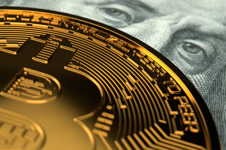 Ben Franklin eyeing bitcoin free image download