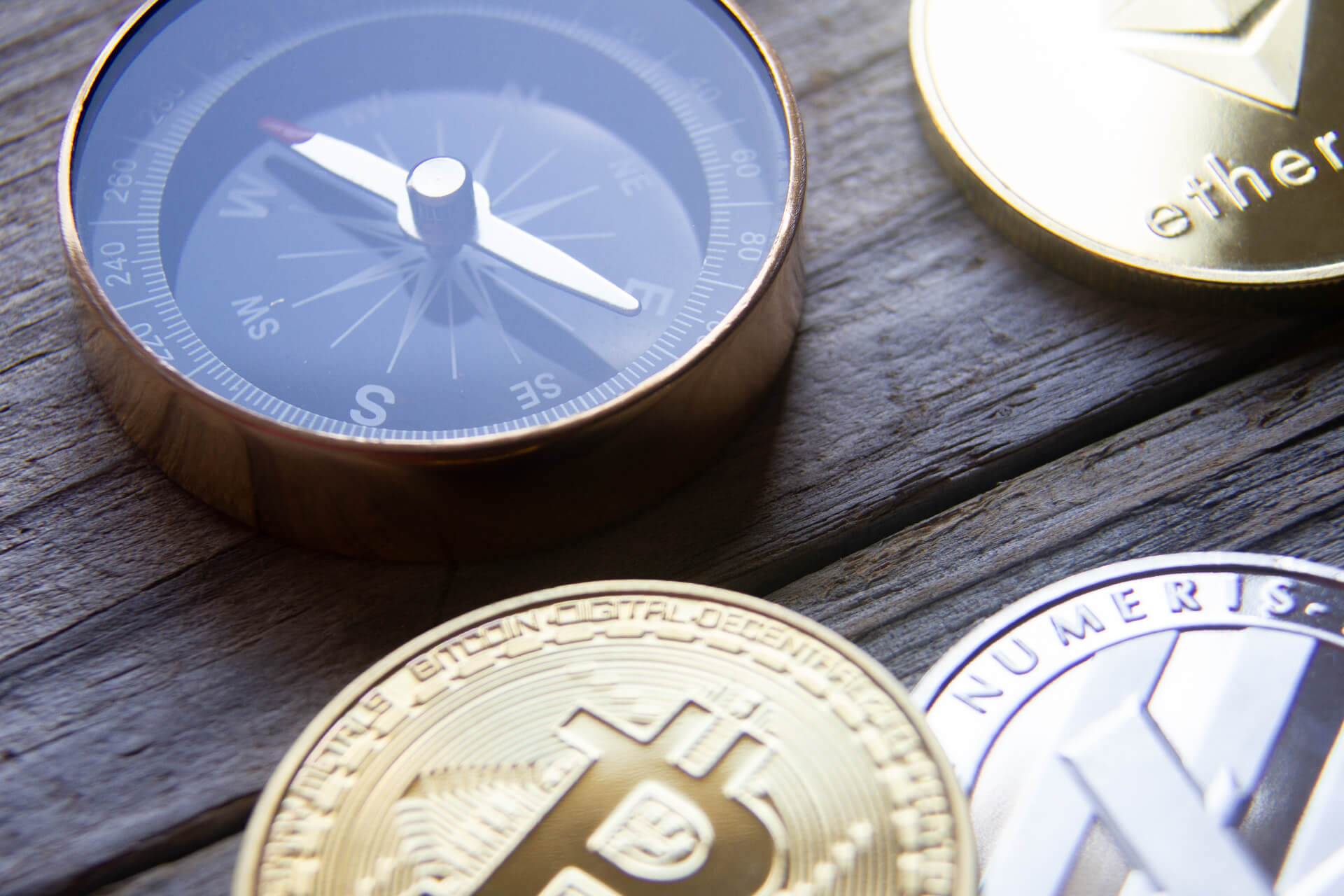 Crypto coins with compass free image download