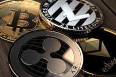 Free crypto coin photo Free photo of Ethereum, Ripple, Litecoin, and Bitcoin