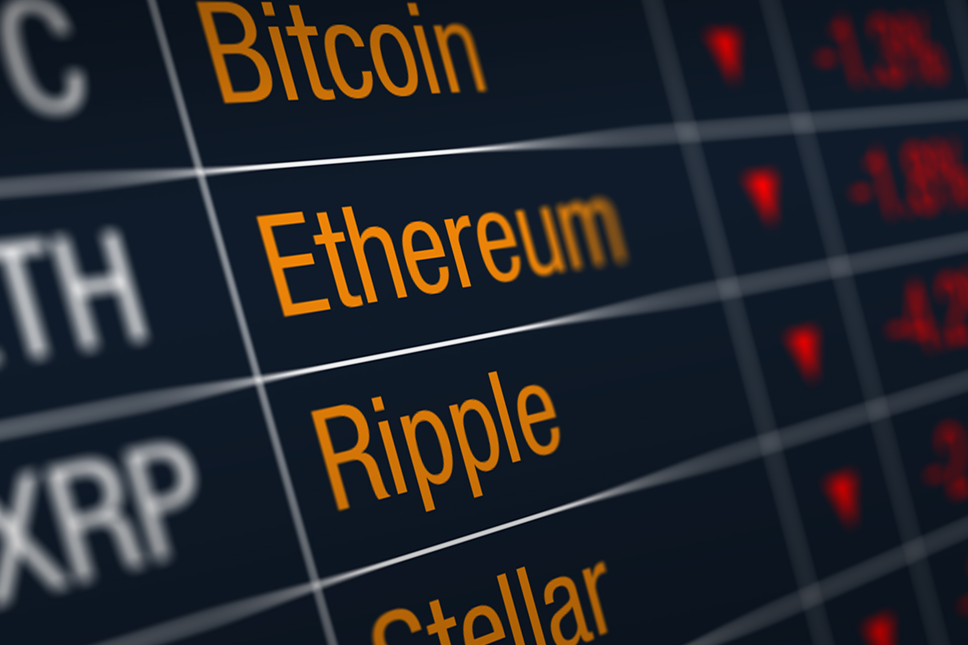 crypto market down