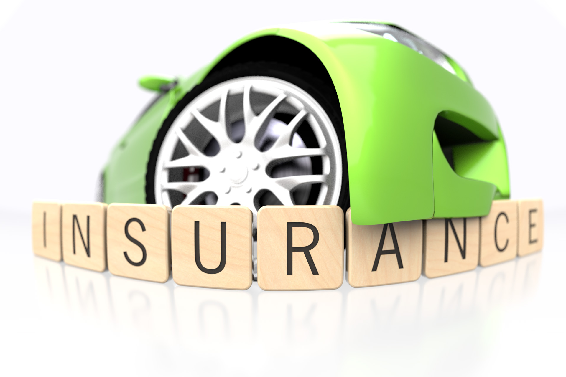 Green car insurance concept free image download