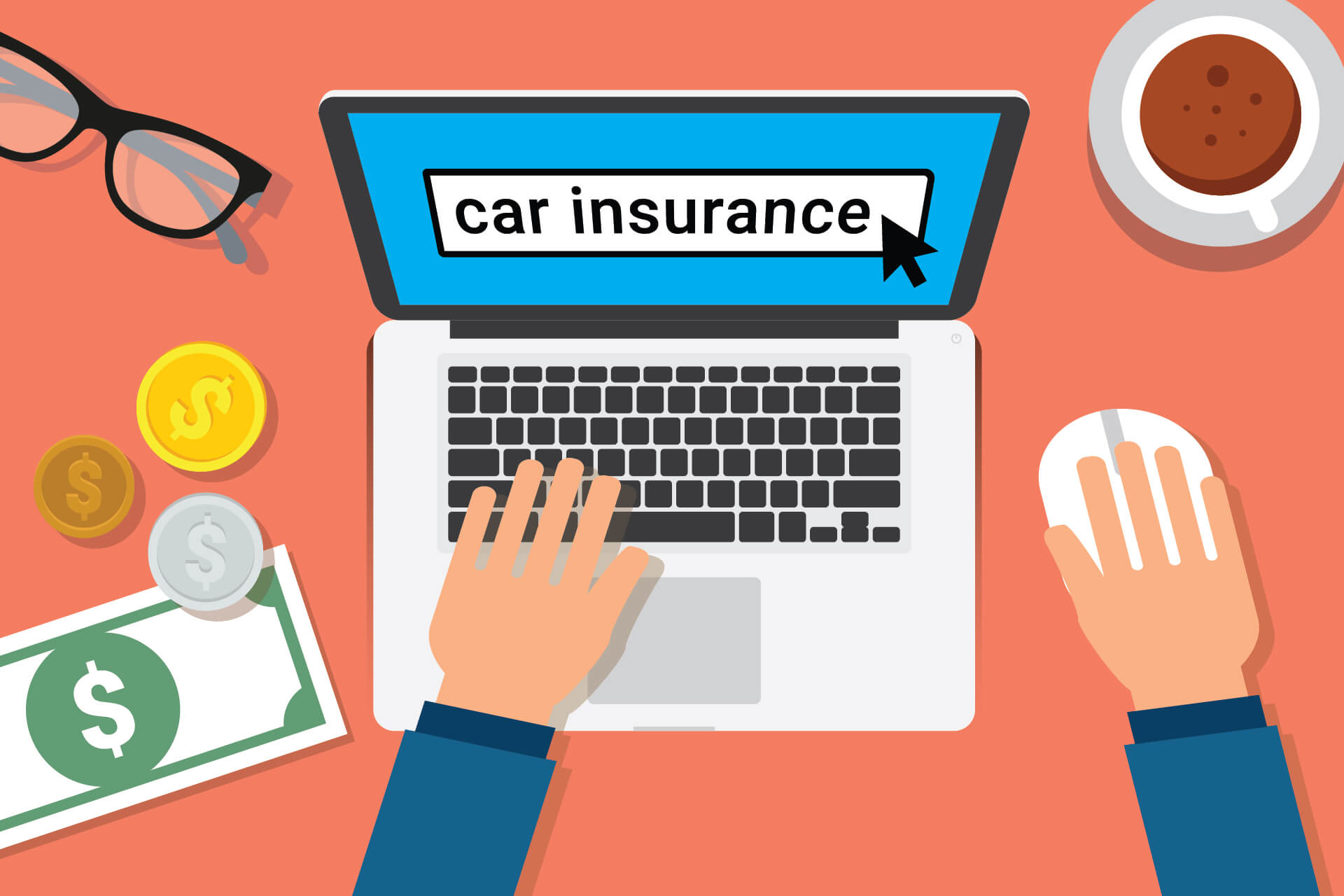 Car insurance search concept free image download
