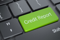 Credit repair concept photo showing green keyboard key with credit repair text