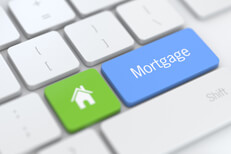 Keyboard with mortgage key Laptop keyboard with mortgage key and house icon
