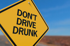 Dont drink and drive sign Yellow road sign reading Dont Drink and Drive