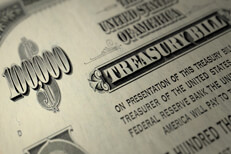 Old treasury bill Old Treasury bill from the U.S. Government