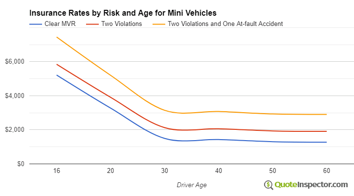 Mini insurance by risk and age